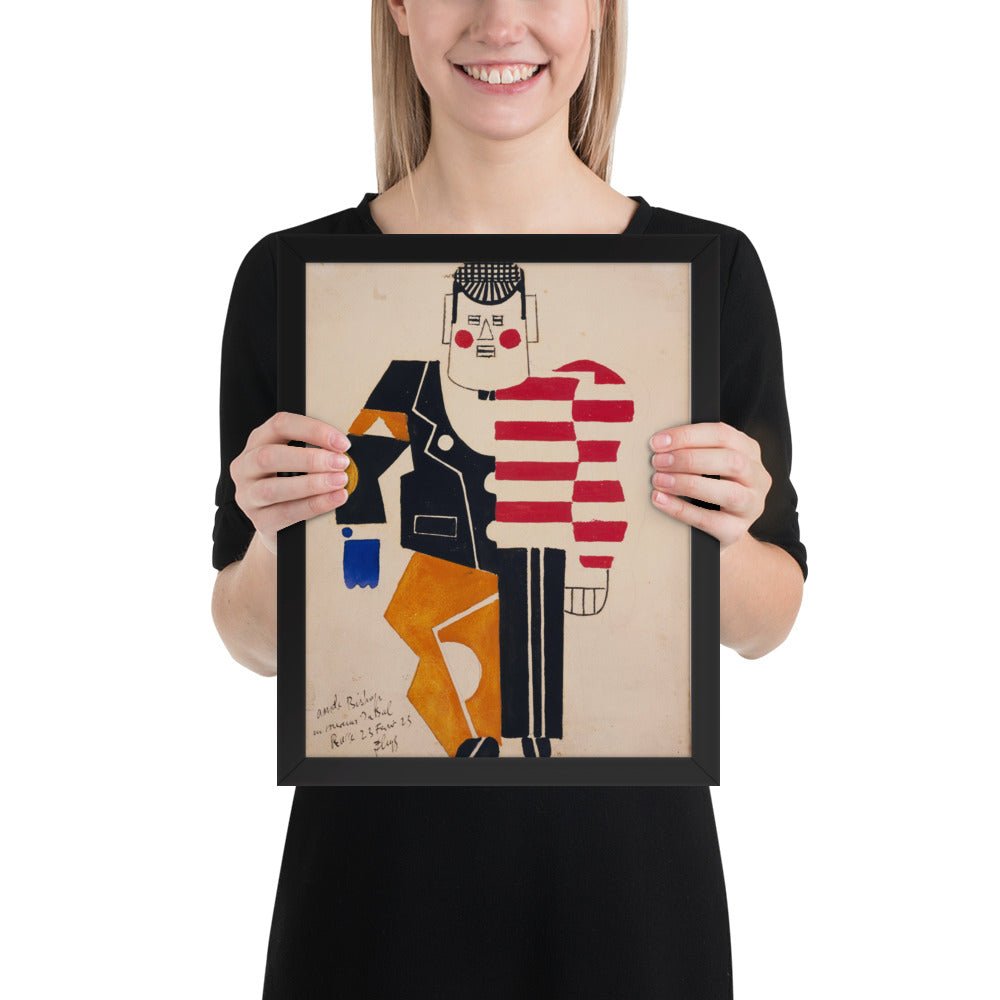 Skating Rink Design for Costume for the Ballet Suédois, Paris, 1922 by Fernand Léger, Framed poster