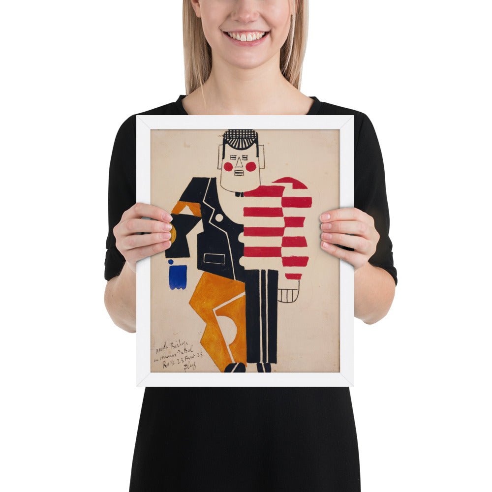 Skating Rink Design for Costume for the Ballet Suédois, Paris, 1922 by Fernand Léger, Framed poster