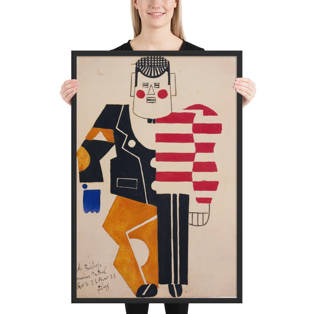 Skating Rink Design for Costume for the Ballet Suédois, Paris, 1922 by Fernand Léger, Framed poster