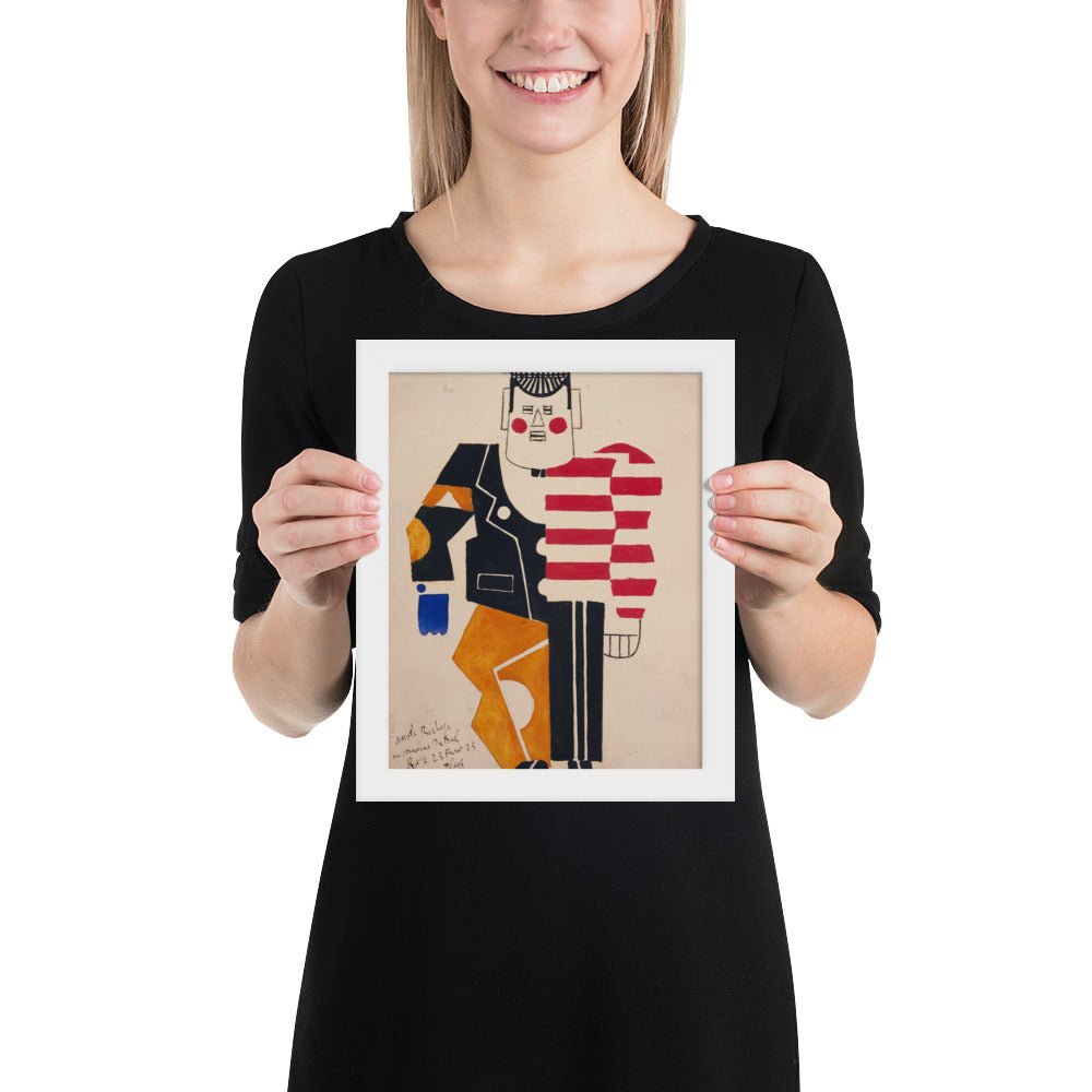 Skating Rink Design for Costume for the Ballet Suédois, Paris, 1922 by Fernand Léger, Framed poster