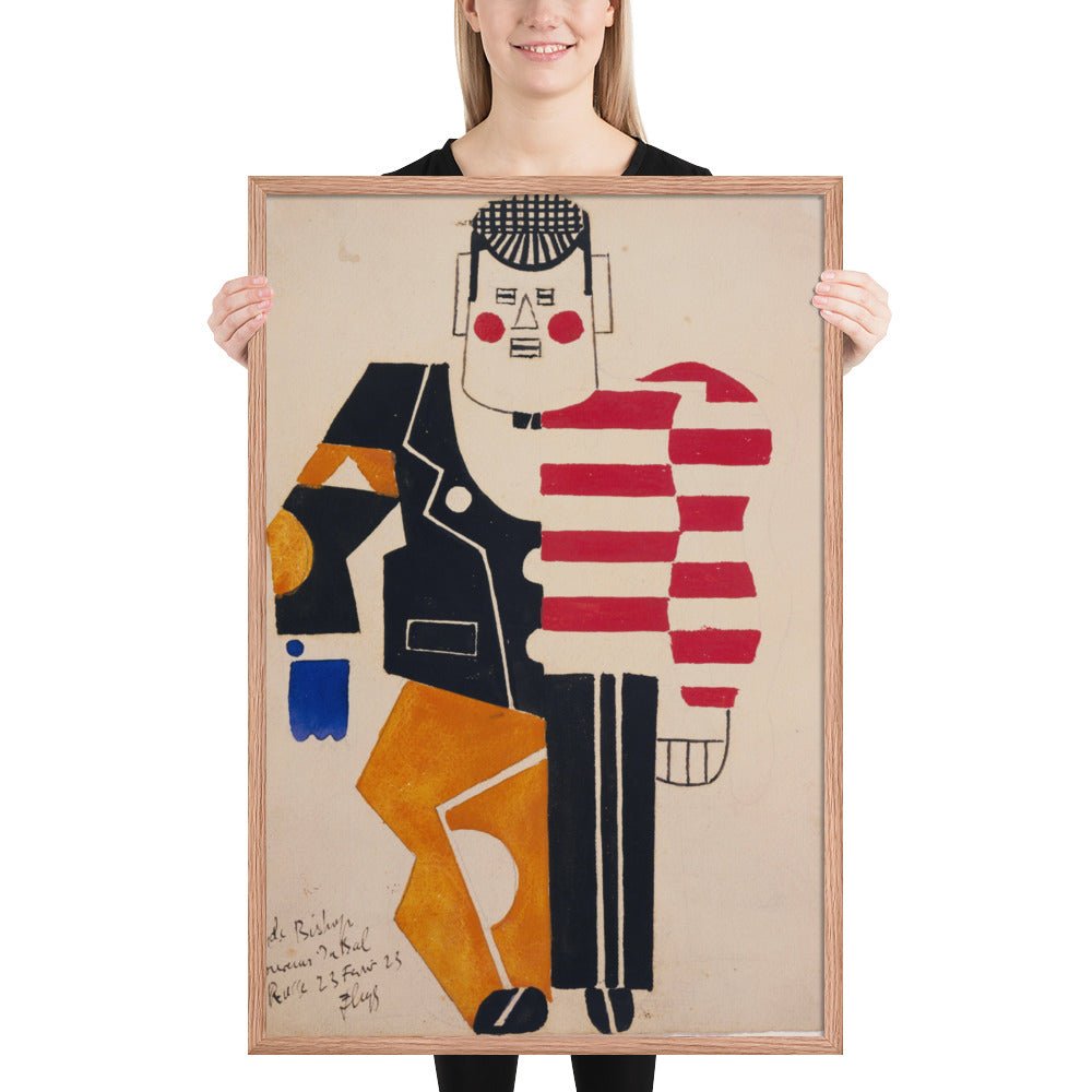Skating Rink Design for Costume for the Ballet Suédois, Paris, 1922 by Fernand Léger, Framed poster