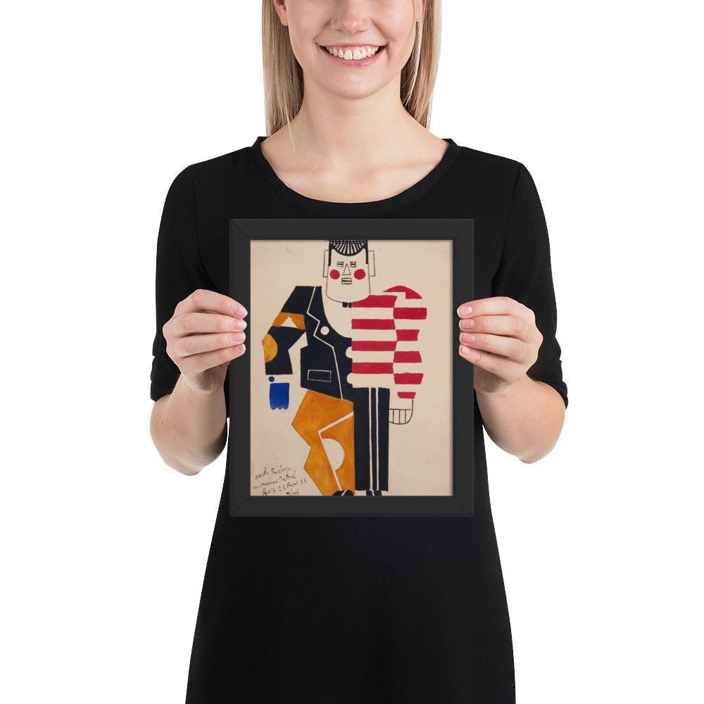 Skating Rink Design for Costume for the Ballet Suédois, Paris, 1922 by Fernand Léger, Framed poster