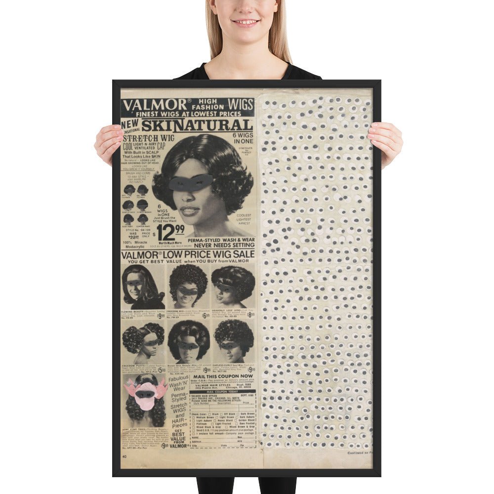 Skinatural by Ellen Gallagher, Framed poster