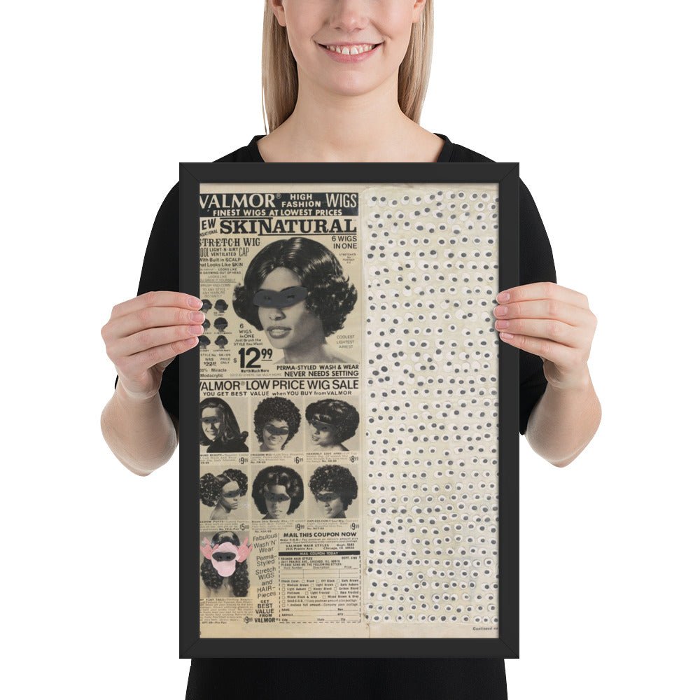 Skinatural by Ellen Gallagher, Framed poster
