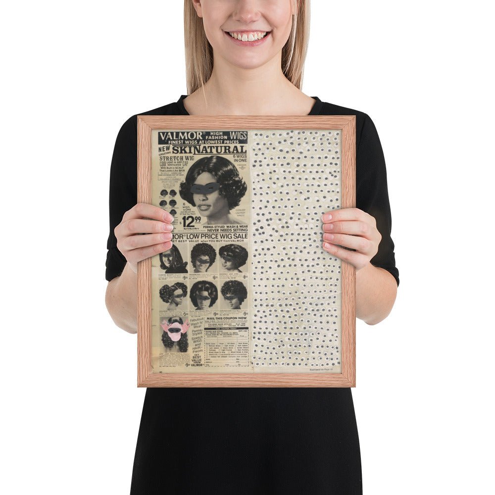Skinatural by Ellen Gallagher, Framed poster