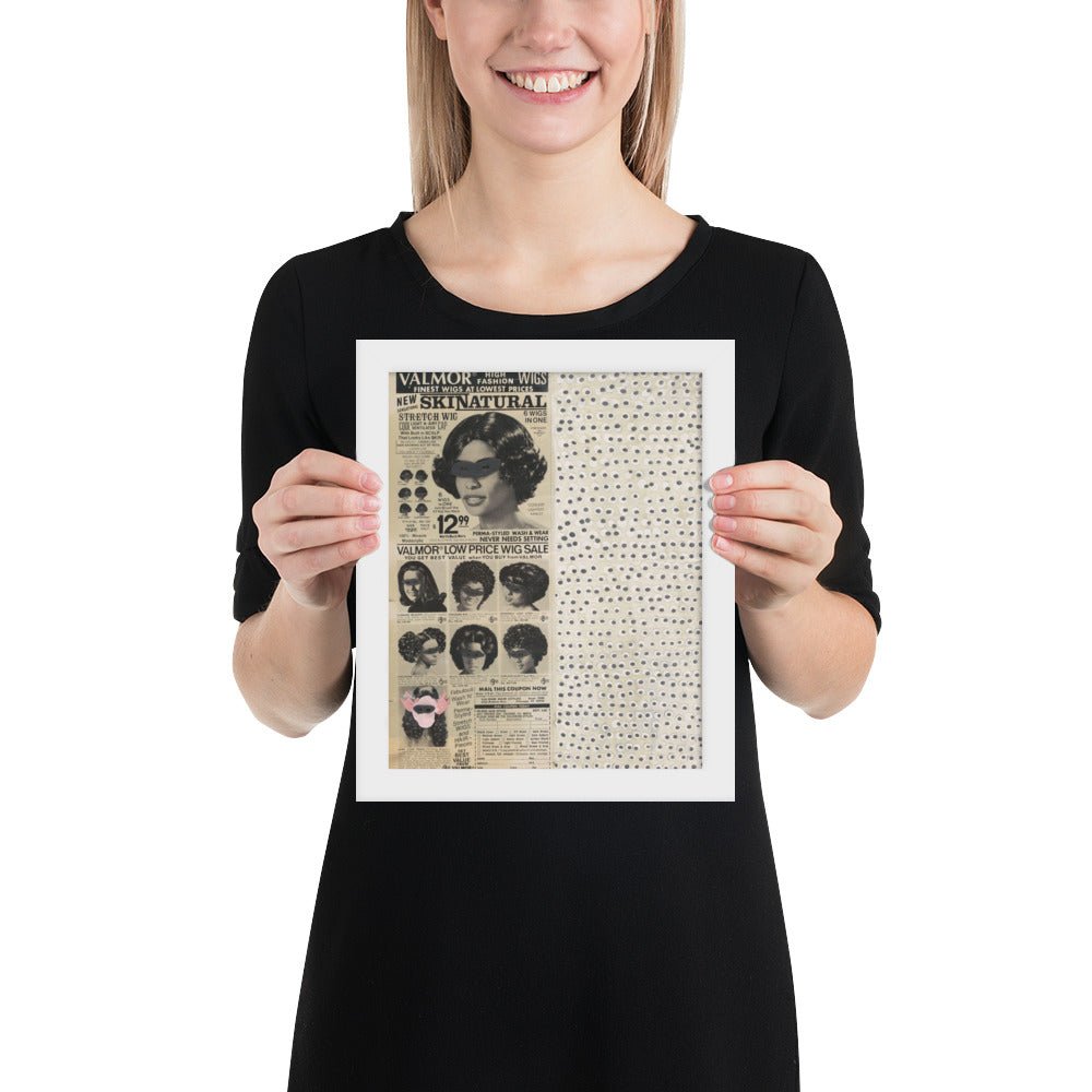 Skinatural by Ellen Gallagher, Framed poster