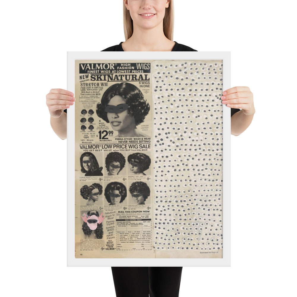 Skinatural by Ellen Gallagher, Framed poster
