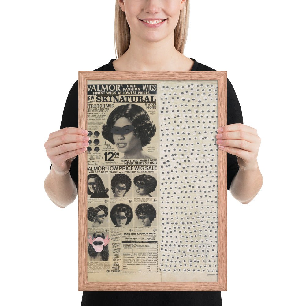 Skinatural by Ellen Gallagher, Framed poster