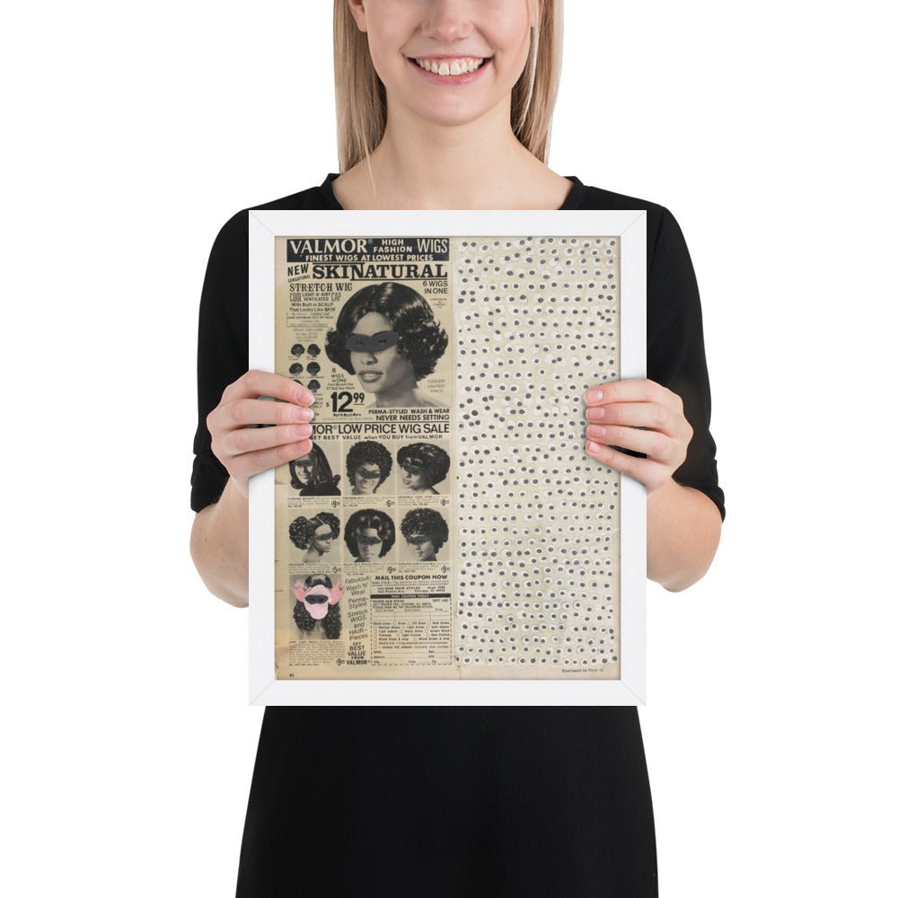 Skinatural by Ellen Gallagher, Framed poster