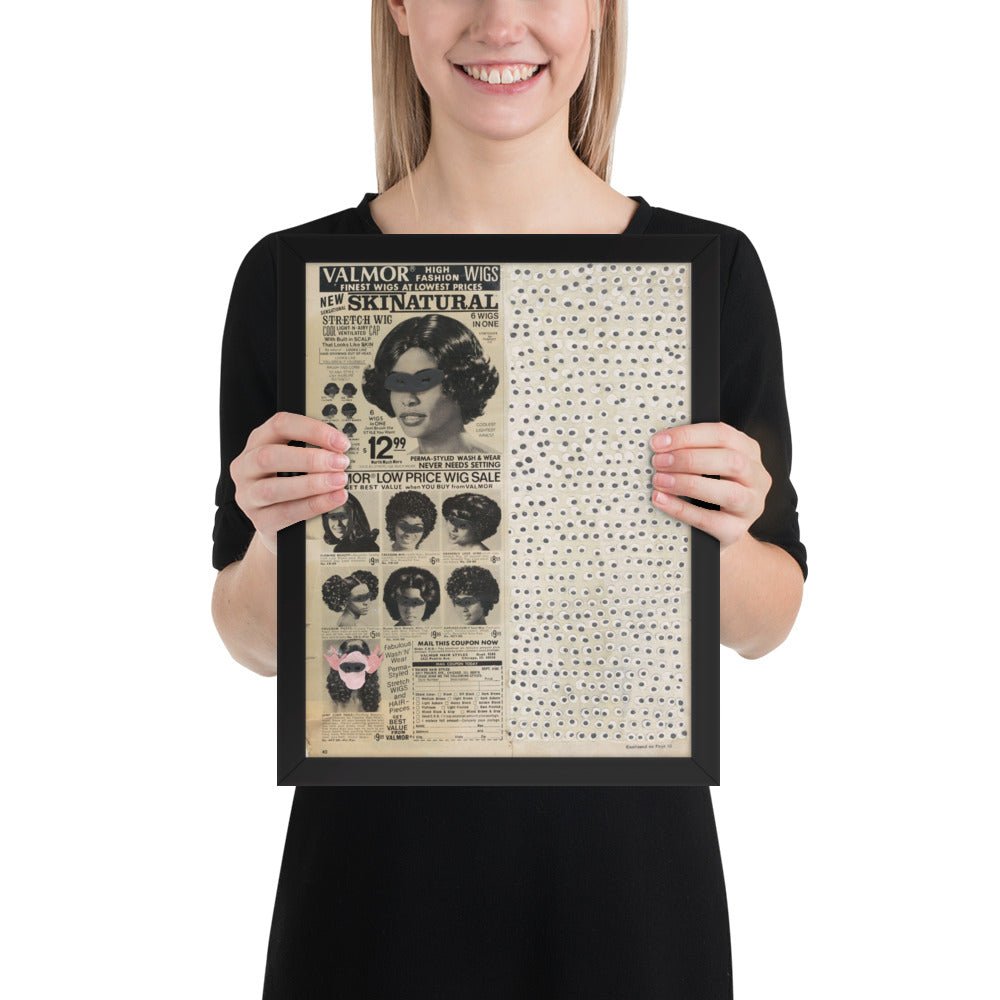 Skinatural by Ellen Gallagher, Framed poster