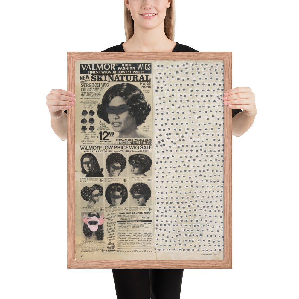 Skinatural by Ellen Gallagher, Framed poster