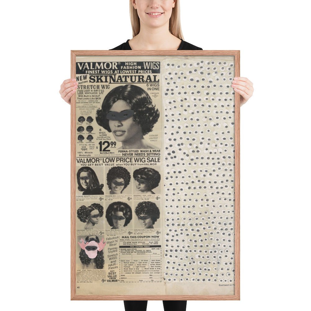 Skinatural by Ellen Gallagher, Framed poster