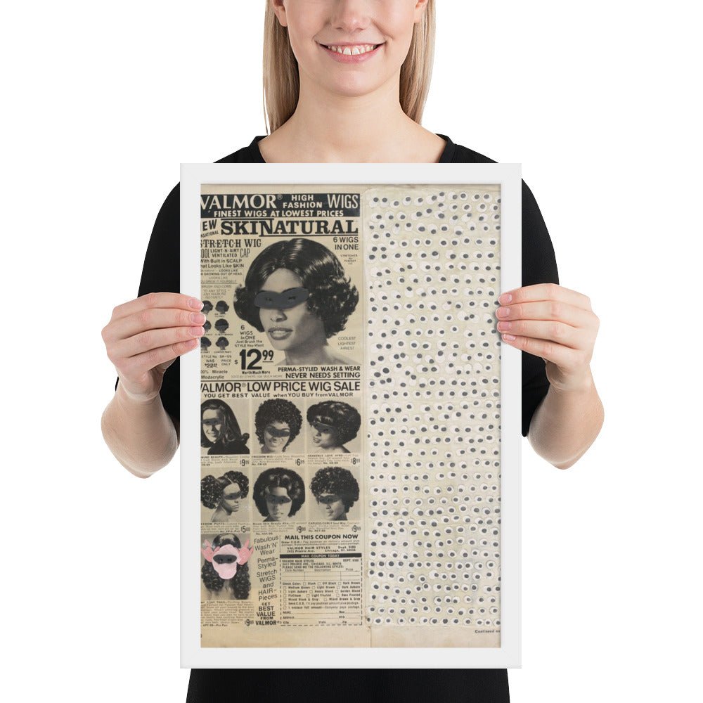 Skinatural by Ellen Gallagher, Framed poster