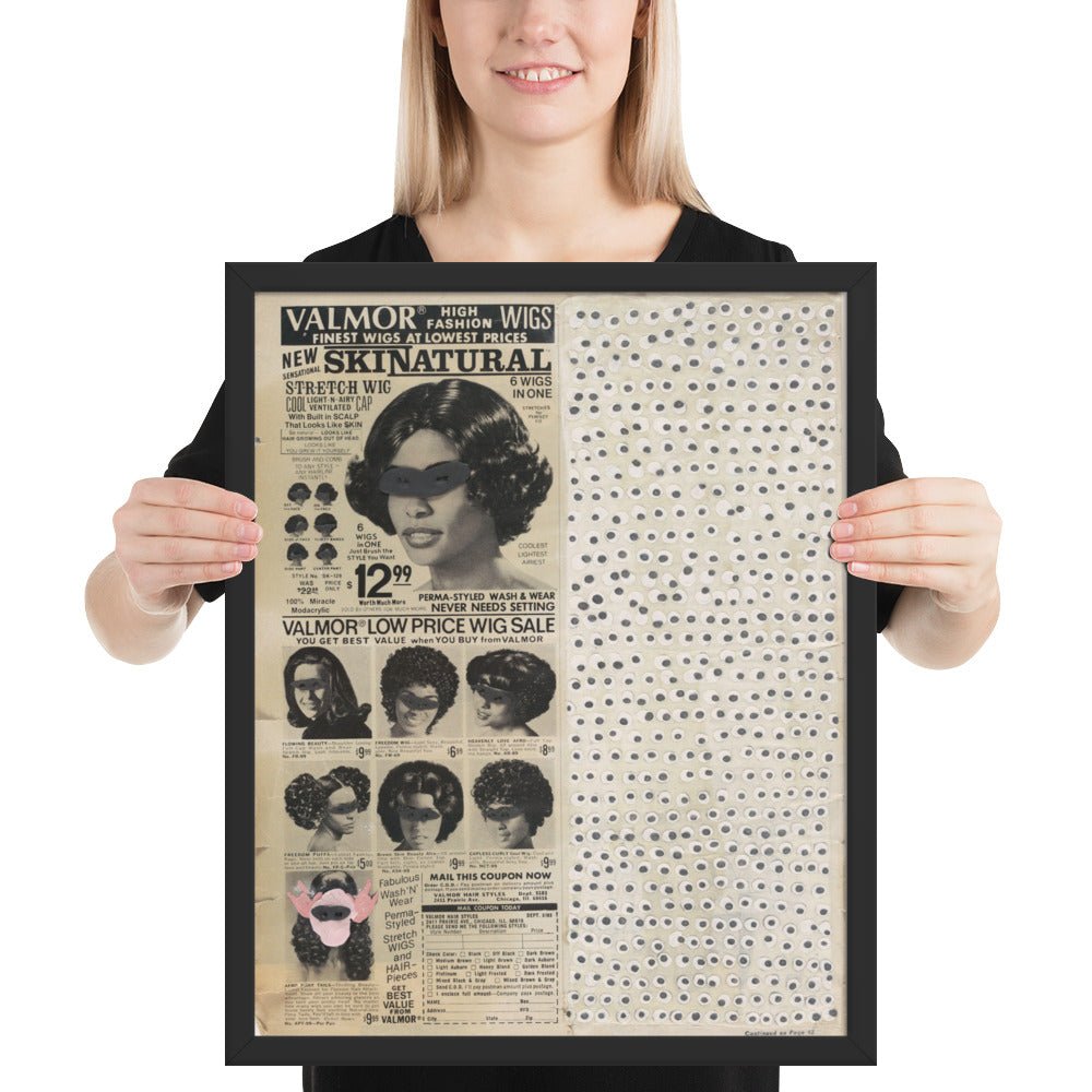 Skinatural by Ellen Gallagher, Framed poster
