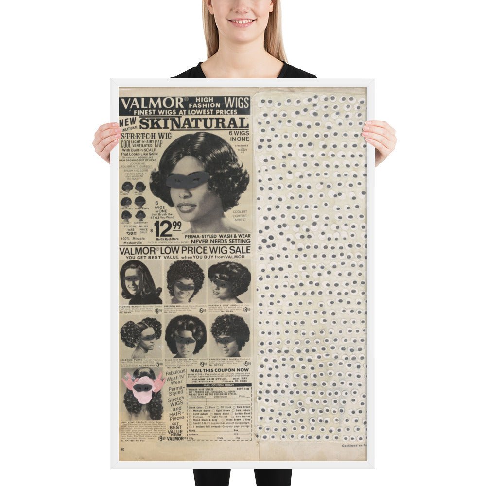 Skinatural by Ellen Gallagher, Framed poster
