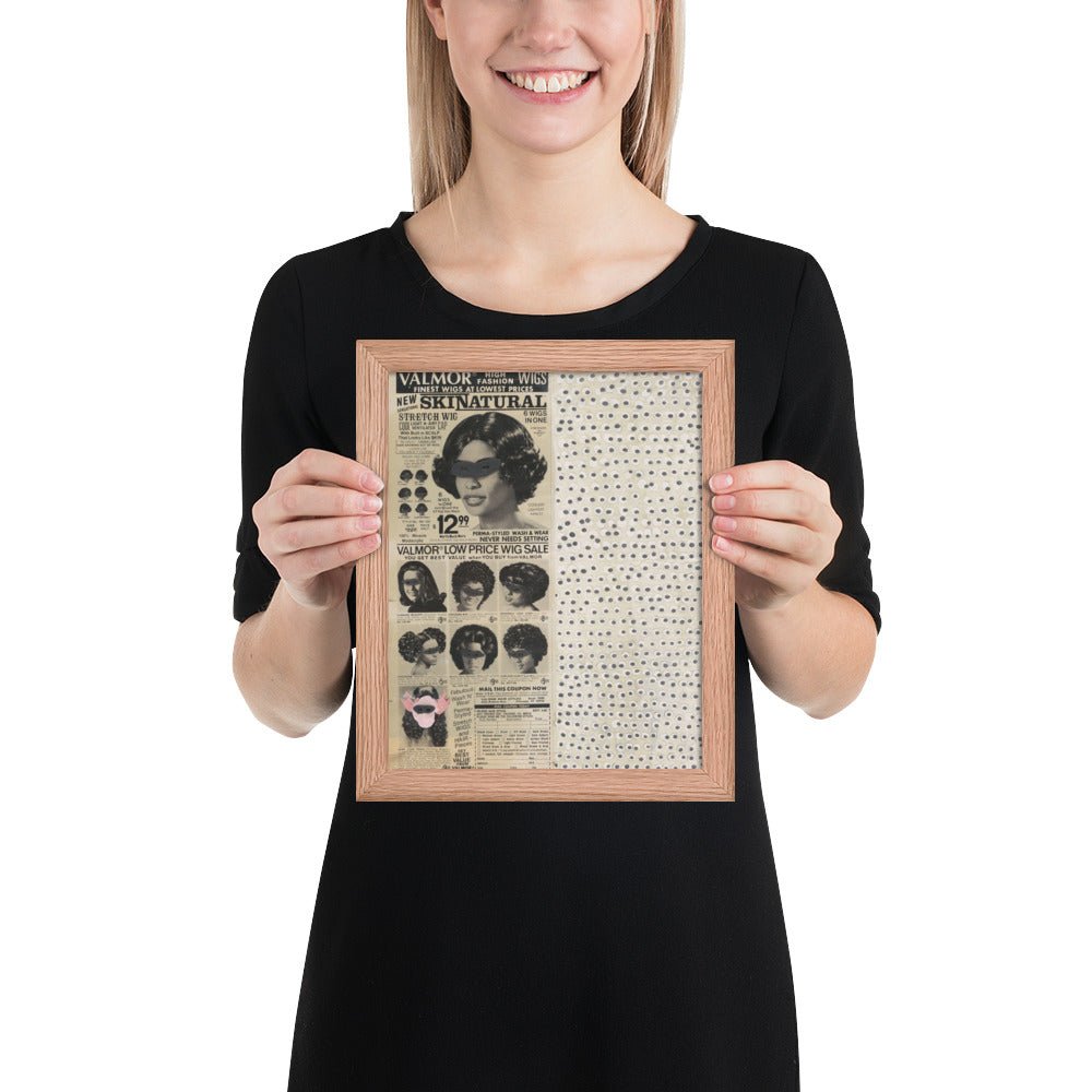 Skinatural by Ellen Gallagher, Framed poster
