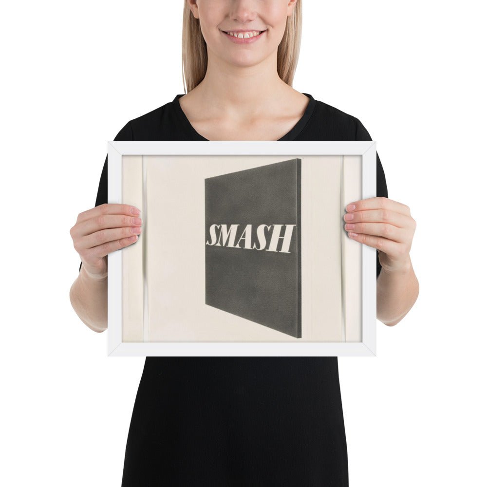 Smash by Edward Ruscha, Framed poster
