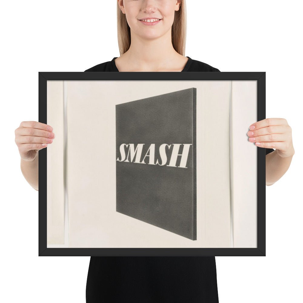 Smash by Edward Ruscha, Framed poster