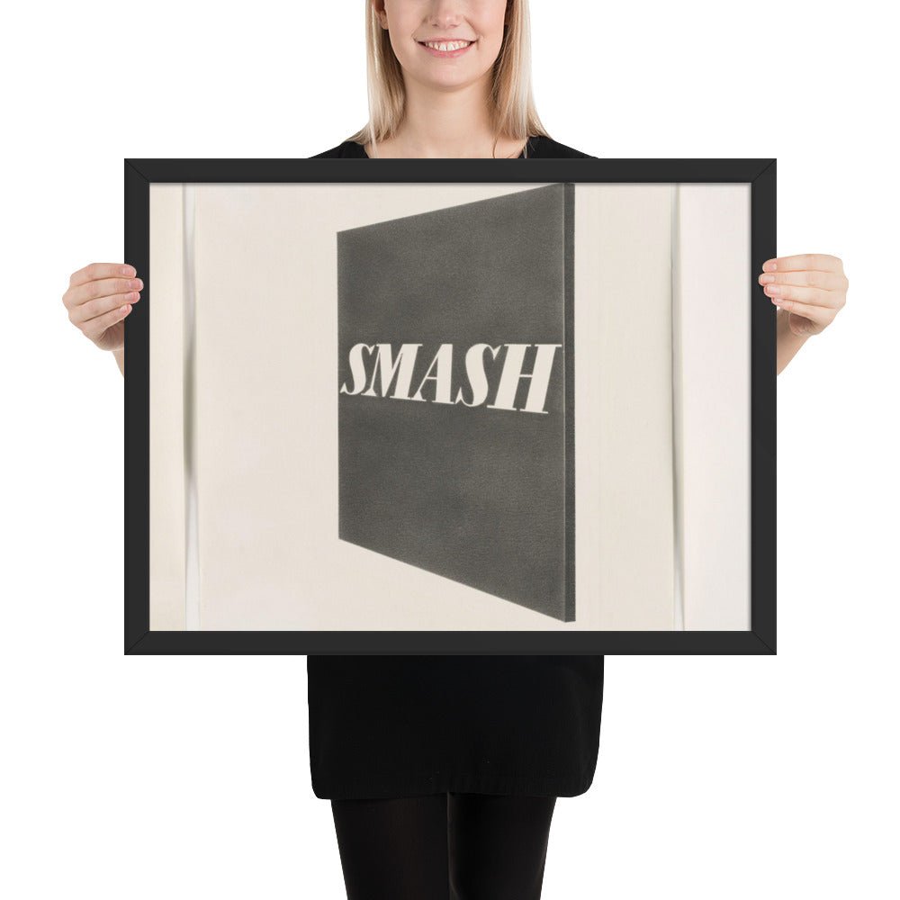 Smash by Edward Ruscha, Framed poster