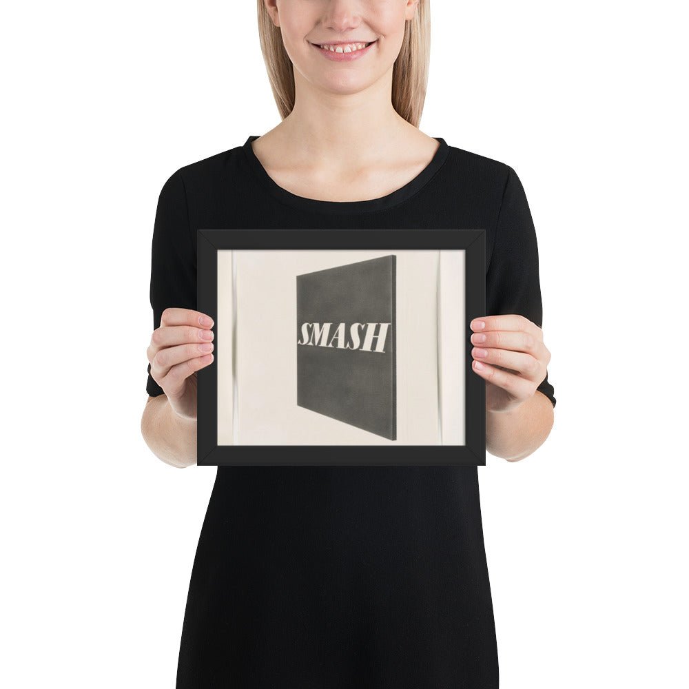 Smash by Edward Ruscha, Framed poster