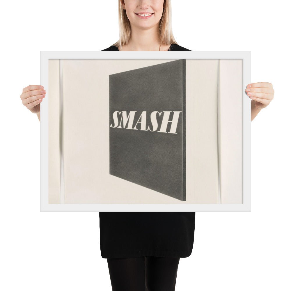 Smash by Edward Ruscha, Framed poster