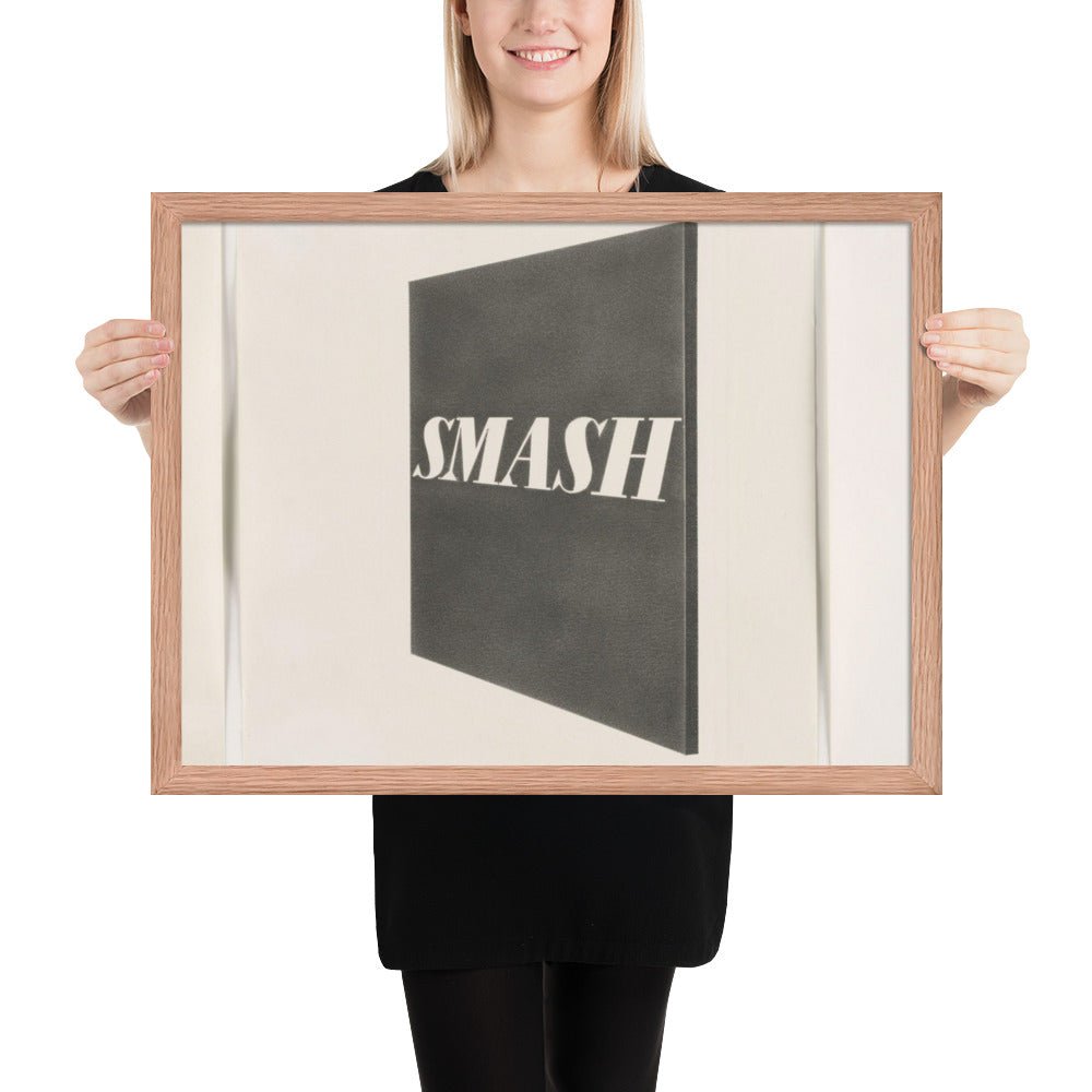 Smash by Edward Ruscha, Framed poster