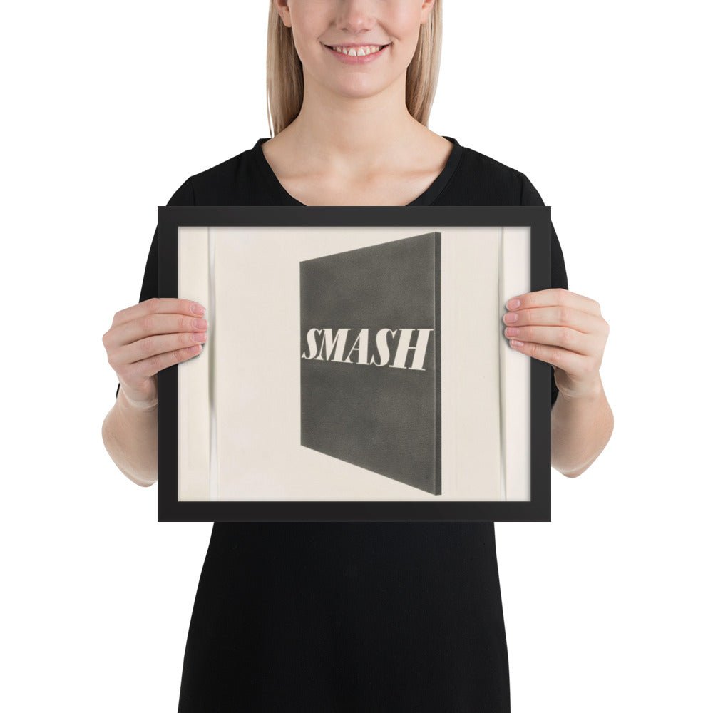 Smash by Edward Ruscha, Framed poster