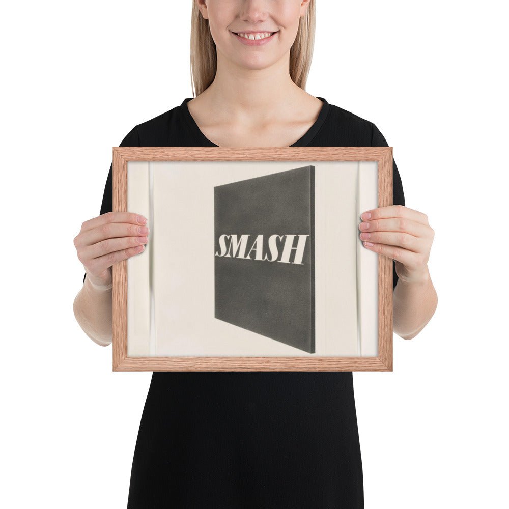 Smash by Edward Ruscha, Framed poster
