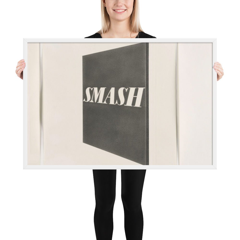 Smash by Edward Ruscha, Framed poster