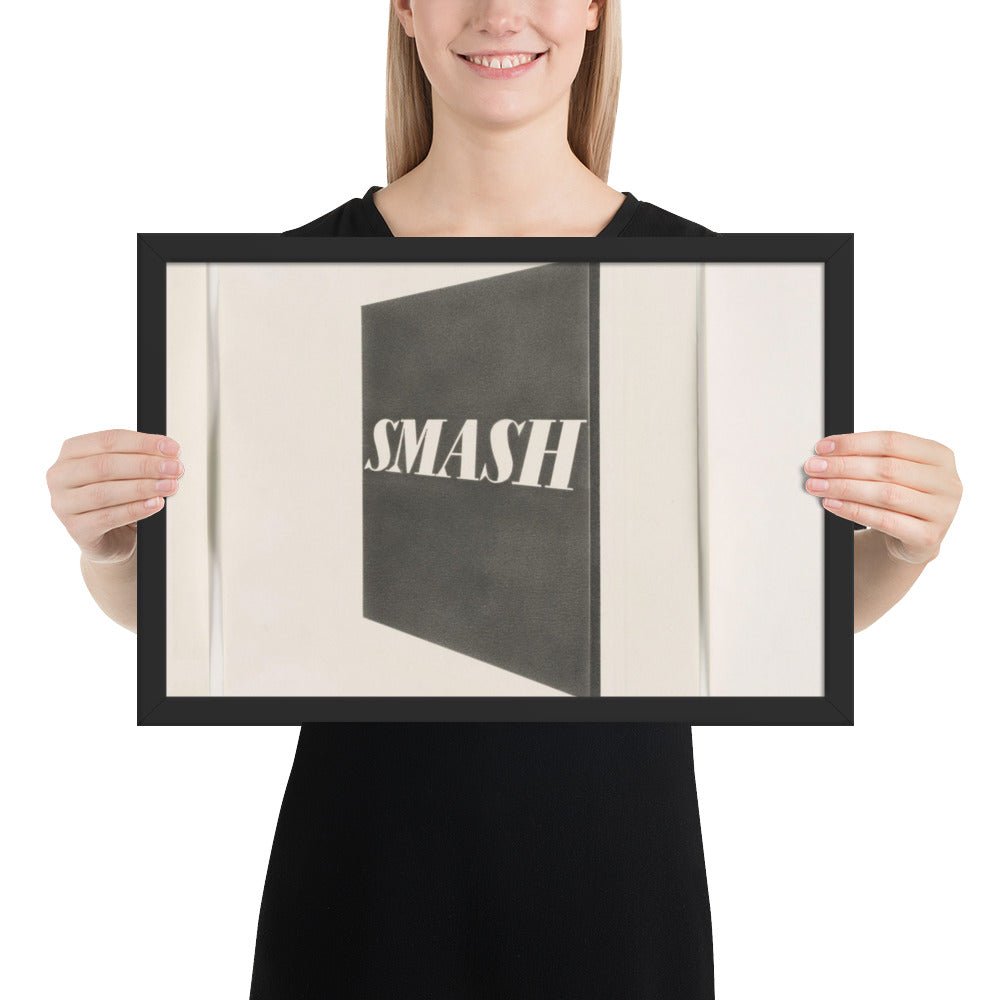 Smash by Edward Ruscha, Framed poster