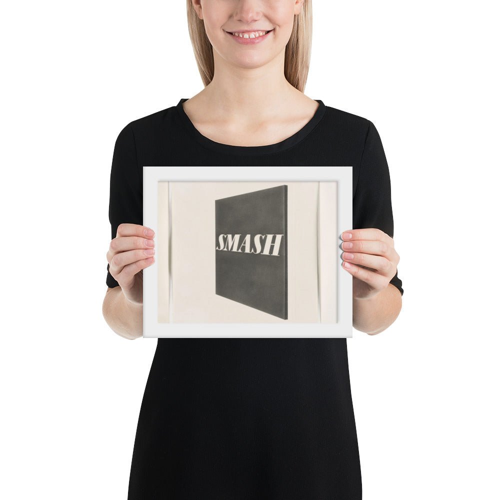 Smash by Edward Ruscha, Framed poster