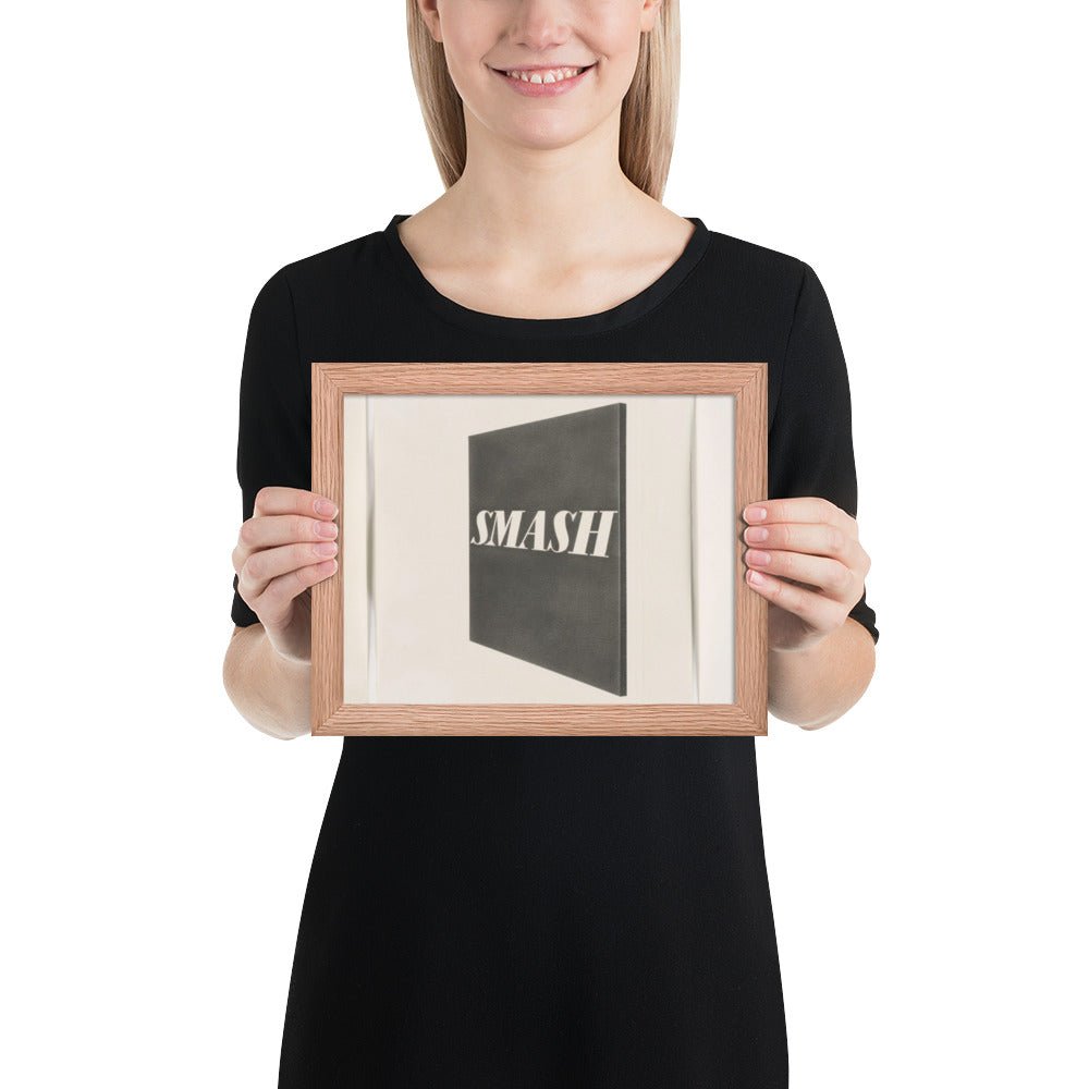 Smash by Edward Ruscha, Framed poster