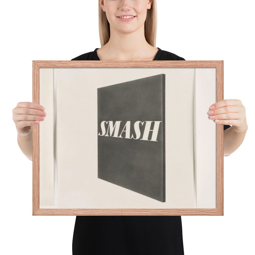 Smash by Edward Ruscha, Framed poster