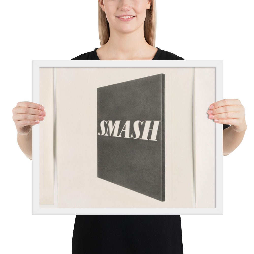 Smash by Edward Ruscha, Framed poster