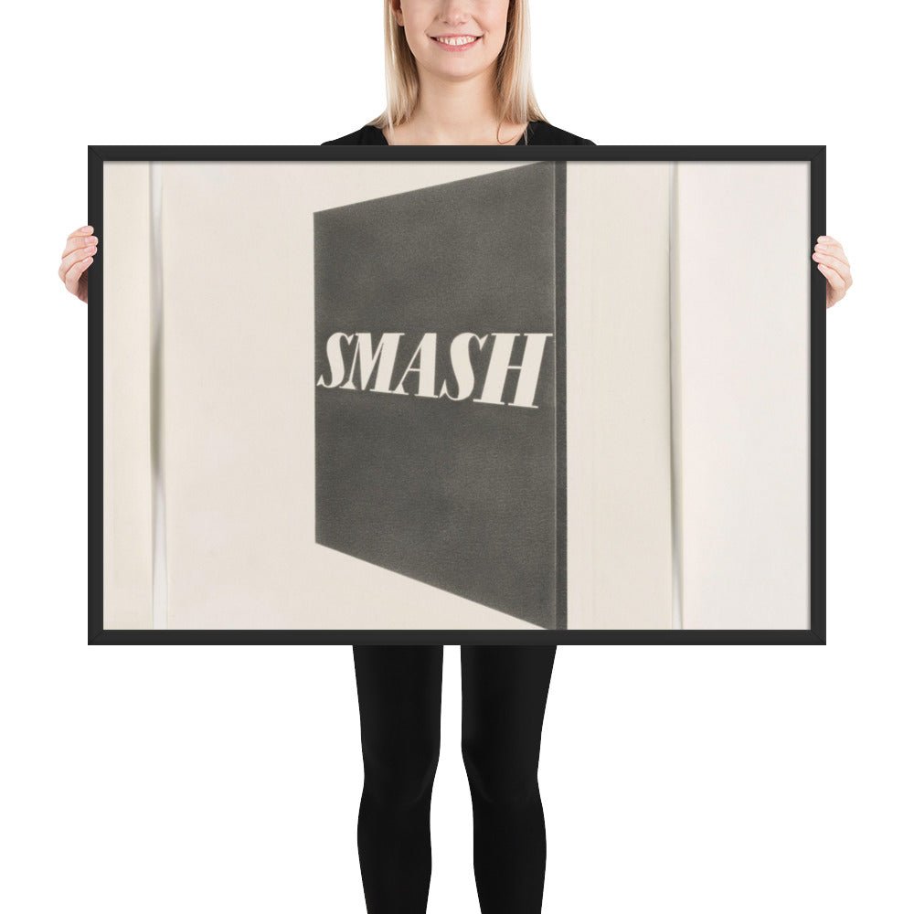 Smash by Edward Ruscha, Framed poster