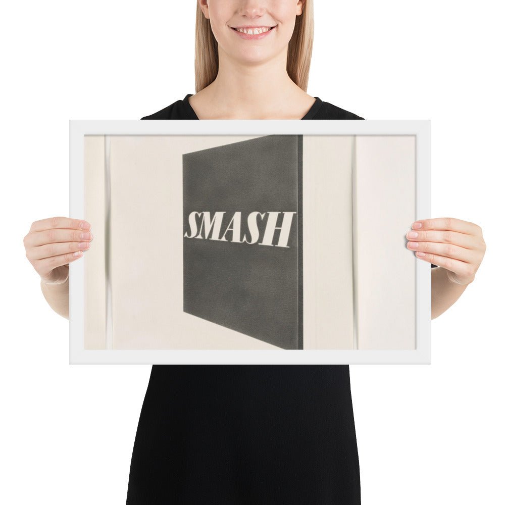Smash by Edward Ruscha, Framed poster