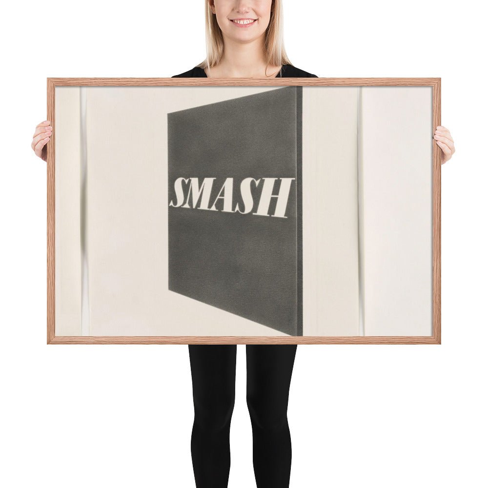 Smash by Edward Ruscha, Framed poster