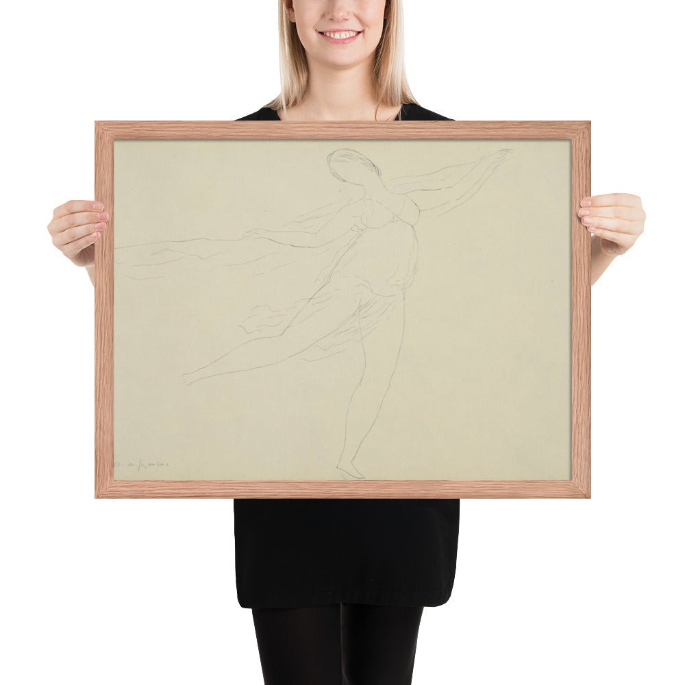 Souvenir of Isadora by André Dunoyer de Segonzac, Framed poster