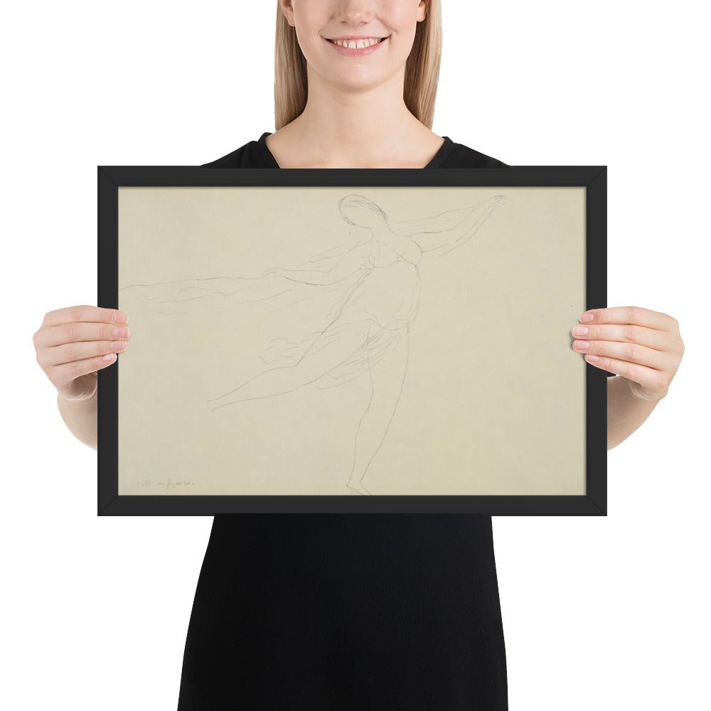 Souvenir of Isadora by André Dunoyer de Segonzac, Framed poster
