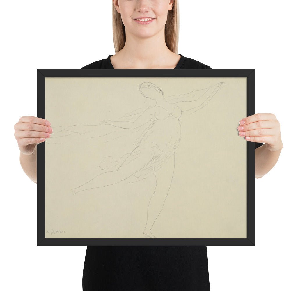Souvenir of Isadora by André Dunoyer de Segonzac, Framed poster