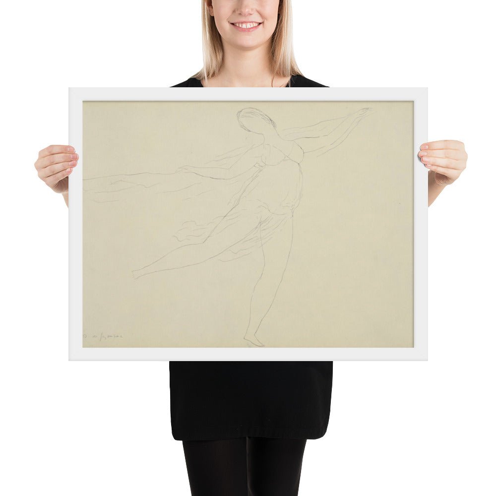 Souvenir of Isadora by André Dunoyer de Segonzac, Framed poster