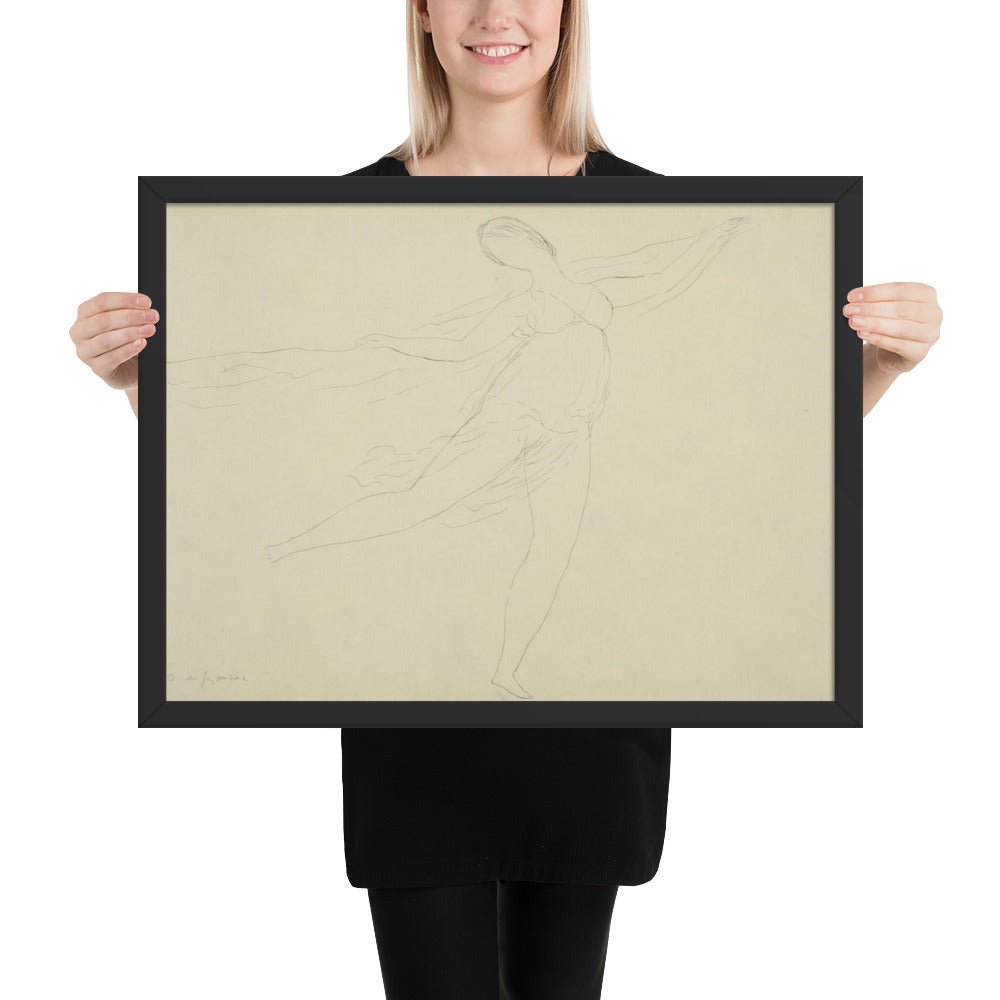 Souvenir of Isadora by André Dunoyer de Segonzac, Framed poster