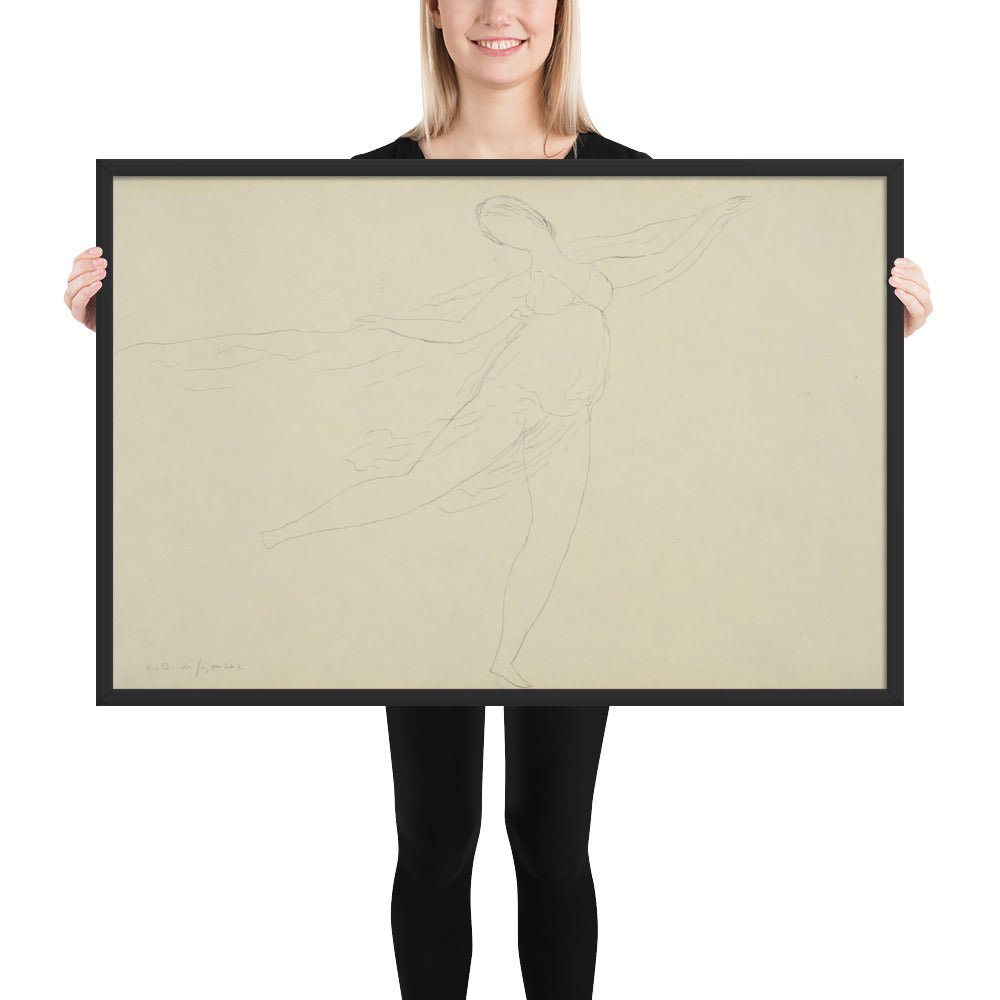 Souvenir of Isadora by André Dunoyer de Segonzac, Framed poster