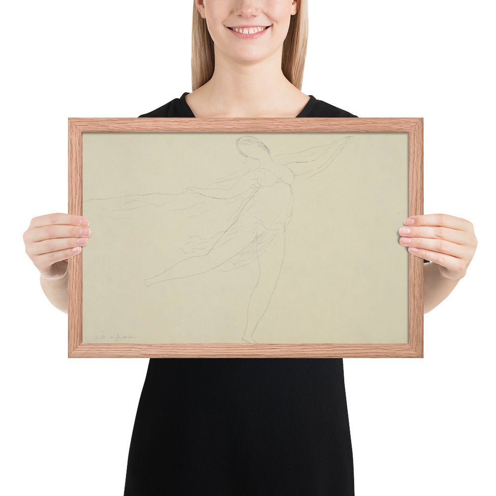 Souvenir of Isadora by André Dunoyer de Segonzac, Framed poster