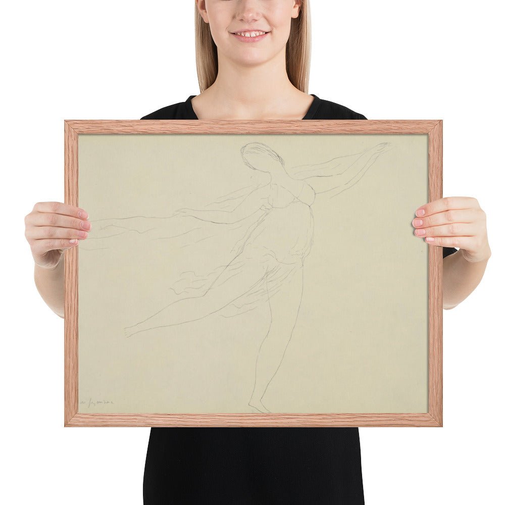 Souvenir of Isadora by André Dunoyer de Segonzac, Framed poster