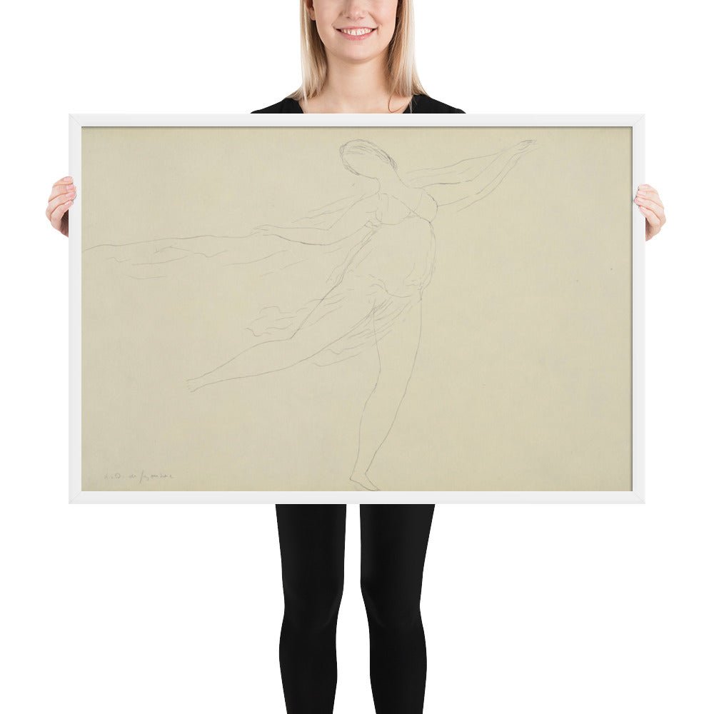 Souvenir of Isadora by André Dunoyer de Segonzac, Framed poster