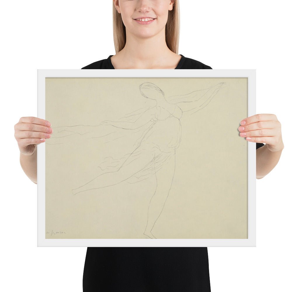 Souvenir of Isadora by André Dunoyer de Segonzac, Framed poster