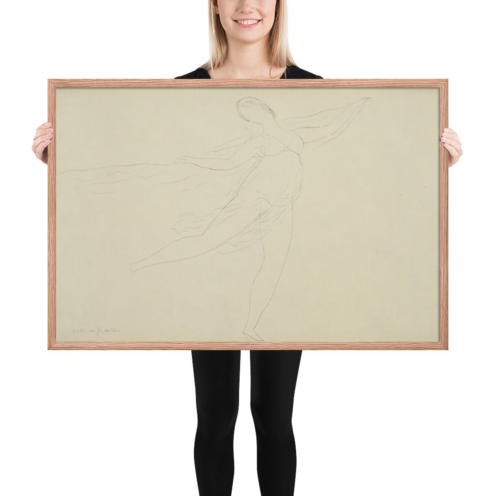 Souvenir of Isadora by André Dunoyer de Segonzac, Framed poster