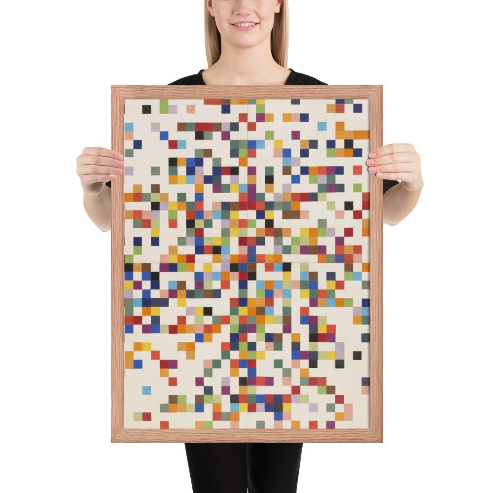 Spectrum Colors Arranged by Chance II by Ellsworth Kelly, Framed poster