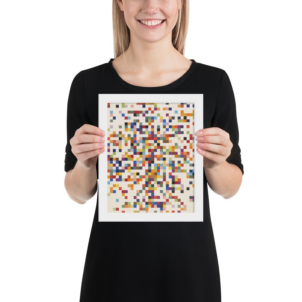 Spectrum Colors Arranged by Chance II by Ellsworth Kelly, Framed poster